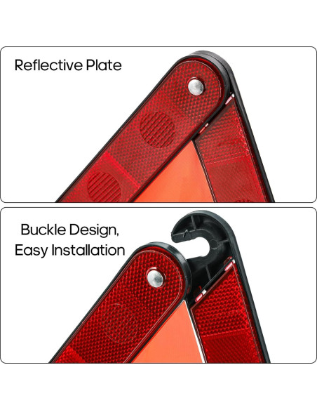 Kit de Seguridad Fasmov 3 Triángulos de Advertencia Reflectores