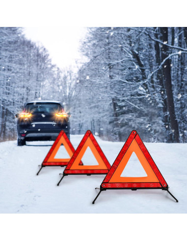 Kit de Seguridad Fasmov 3 Triángulos de Advertencia Reflectores
