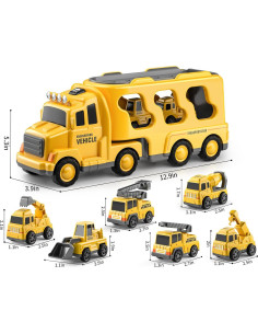 Camión de Construcción TEMI 7 en 1 para Niños 3 a 6 Años 2