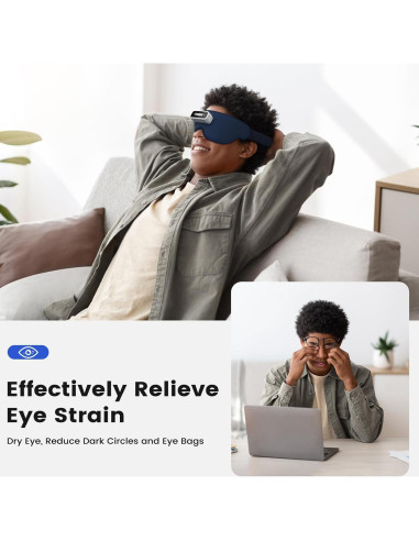 Masajeador de Ojos Youdgee BLU-EYM-0ES con Calor y Vibración