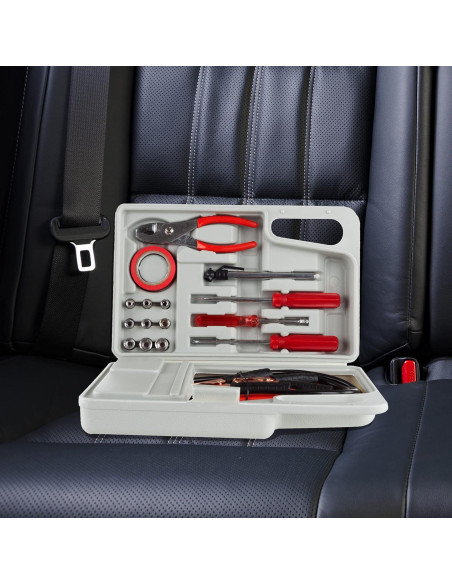 Kit de Emergencia en Carretera Stalwart 30 Piezas con Estuche Kit de Emergencia en Carretera Stalwart 30 Piezas con Estuche