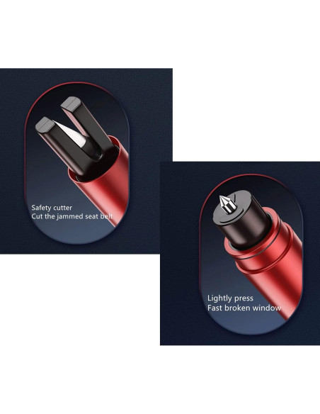 Martillo de Seguridad HHXS - Rompedor de Ventanas y Cortador de Cinturón