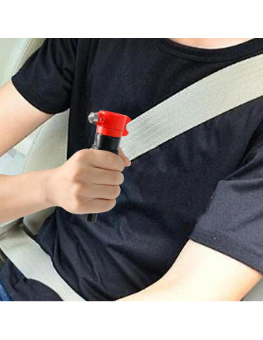 Martillo de Seguridad 6-en-1 BUSEJINS con Luz y Destornillador