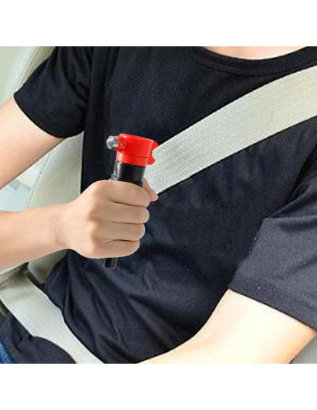 Martillo de Seguridad 6-en-1 BUSEJINS con Luz y Destornillador