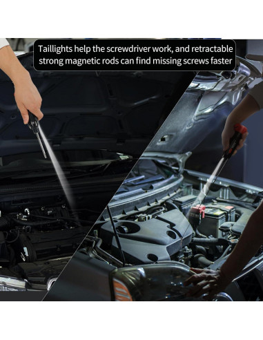 Martillo de Seguridad 6-en-1 BUSEJINS con Luz y Destornillador