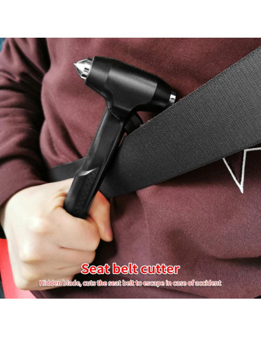 2 Piezas Martillo de Seguridad DSHFKLX 3-en-1 para Automóvil