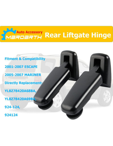 Juego de Bisagras de Ventana Trasera Mardarth para Escape y Mariner