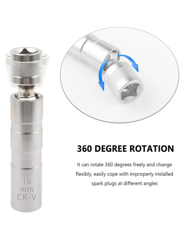 Juego de Llaves de Bujías Salior 14mm y 16mm Magnéticas