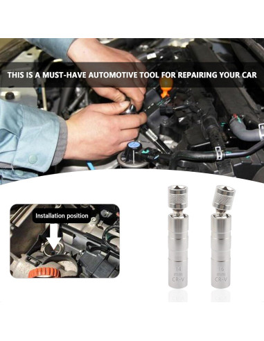 Juego de Llaves de Bujías Salior 14mm y 16mm Magnéticas