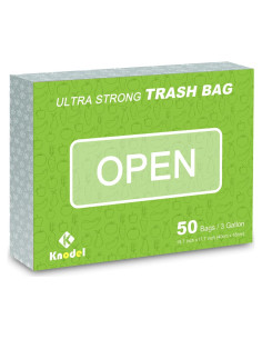 Bolsas de Basura K KNODEL 50 Unidades 11.36 Litros Resistentes