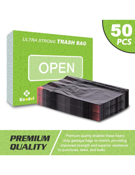Bolsas de Basura K KNODEL 50 Unidades 11.36 Litros Resistentes
