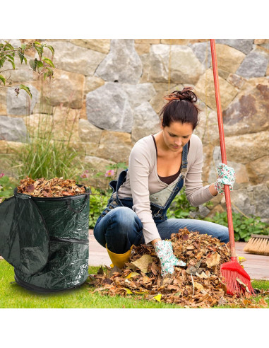 Contenedor de Basura Plegable Wakeman 111.2L Verde