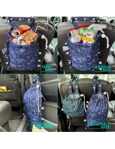 Bolsa de Basura Impermeable FLOCK THREE 8L Ajustable para Auto 2