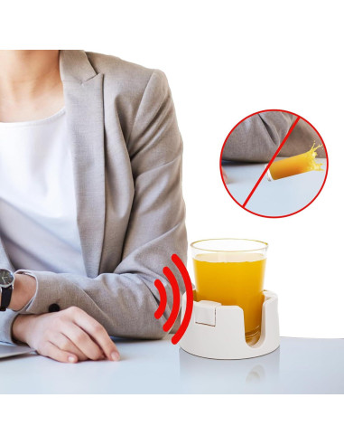 Soportes para Tazas Antideslizantes Mezchi - Paquete de 2 Blancos