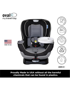 Bandeja de Viaje Ovalada Mi Bandeja de Viaje - Gris - Universal 2