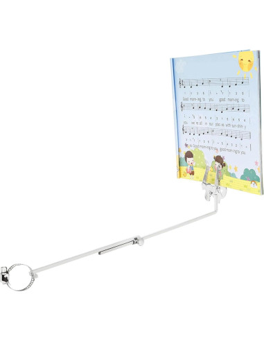 Soporte para Partituras de Flauta Ajustable de Hierro