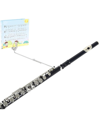 Soporte para Partituras de Flauta Ajustable de Hierro