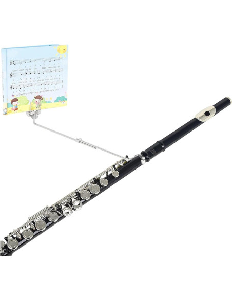 Soporte para Partituras de Flauta Ajustable de Hierro