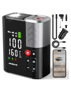 Compresor de Aire Portátil AEGISSAFE 160PSI 48LPM Batería 16000mAh