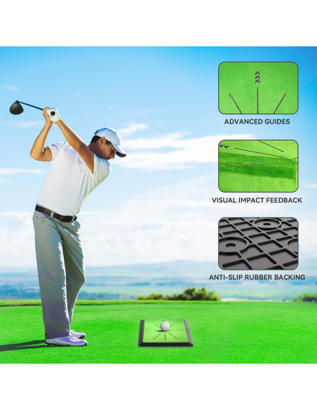 Alfombra de Golf COSPORTIC 40x30 cm con Retroalimentación