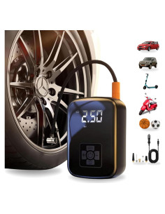 Compresor de aire portátil Genérico 150 PSI con manómetro