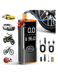 Compresor de Aire Portátil LQHUE 180PSI 25000mAh Inflador Neumáticos