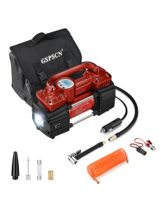 Compresor de Aire Digital GSPSCN 12V 150PSI Portátil Rojo