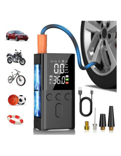 Compresor de Aire Portátil WYRIAZA 150PSI con Luz LED