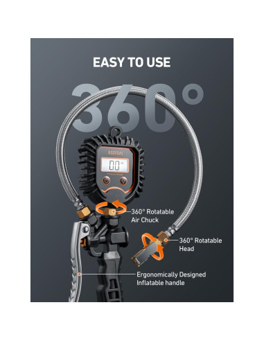 Medidor Digital de Presión de Neumáticos AstroAI 250 PSI
