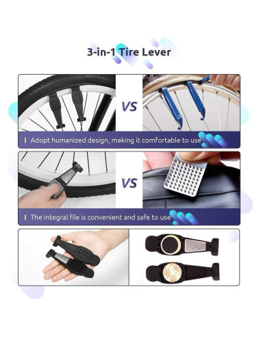 YBEKI Kit de Herramientas para Bicicleta - 7 Piezas