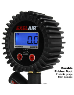 Medidor Digital de Inflador de Neumáticos EXELAIR EX0500D 0-100 PSI 2