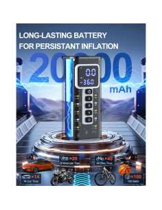 Compresor de Aire Portátil Teffim 8017 150PSI 40LPM 2