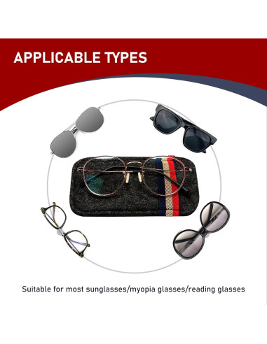 Bolsa de Almacenamiento para Gafas de Sol Icykale Negro