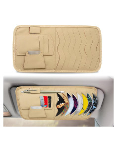 Organizador de Visera de Coche RBOKO con Soporte para Gafas