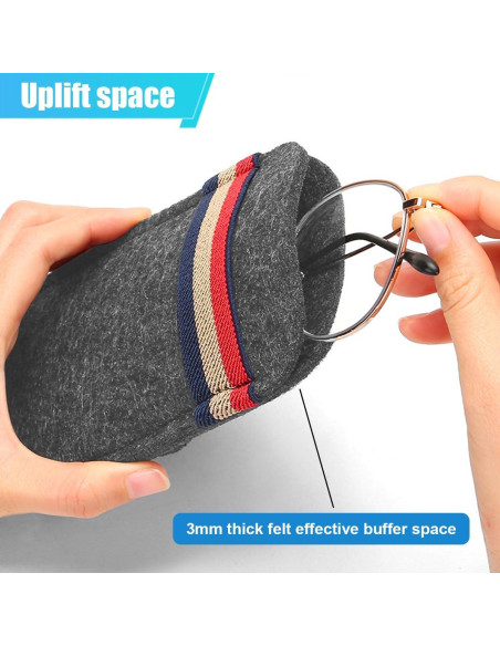 Organizador de Visera de Coche DUSCOKE Fieltro Gris 15.5x9.2cm