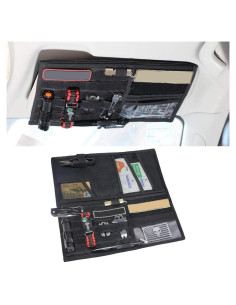 Organizador de Visera Solar Táctico SMILFUY 600D Negro 35x36.3cm