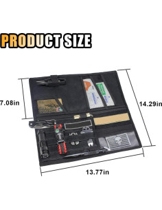 Organizador de Visera Solar Táctico SMILFUY 600D Negro 35x36.3cm 2