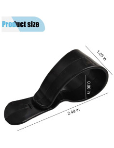 Soporte de Gafas de Sol para Visera de Coche LAINLOY 12PCS Negro 2