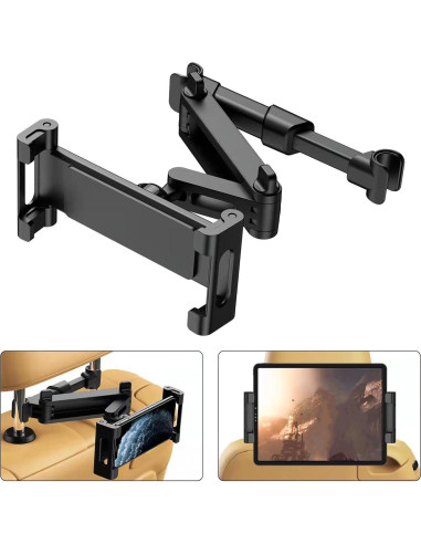 Soporte de Tablet para Coche AIOYE Ajustable 360 Negro