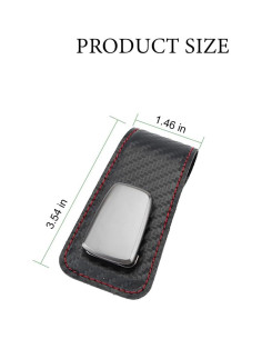 Soporte de Gafas de Sol para Coche Sandfren 2 Piezas Fibra de Carbono 2