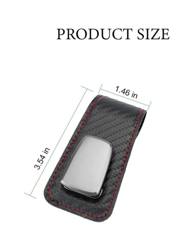 Soporte de Gafas de Sol para Coche Sandfren 2 Piezas Fibra de Carbono