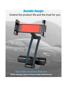 Soporte de Tablet Ajustable INNOMAX para Asiento Trasero 5-13" 2
