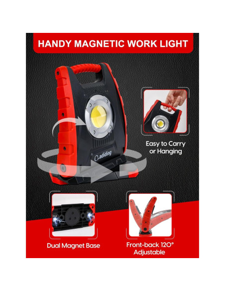 Luz de Trabajo LED Adiding 4400mAh Magnética 360