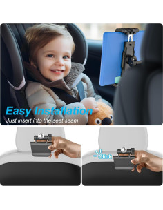 Soporte de Auto INSSKY Ajustable 360 para Tabletas 15.5-39.4 cm 2