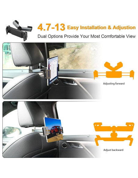 Soporte para iPad UREHEPO para Reposacabezas de Coche 11.94-33.02 cm