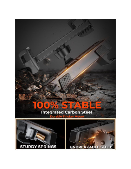 Soporte para Tableta de Coche Tryone CHZ-19, Acero Carbono, 4.7-13"