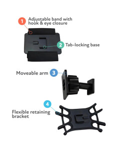 Soporte de Tableta Nuby para Reposacabezas - Ajustable y Antideslizante 2