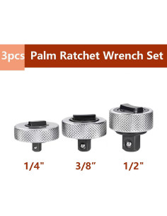 Juego de Llave de Carraca Reversible WINTOWIN 3PCS 1/4 3/8 1/2 2