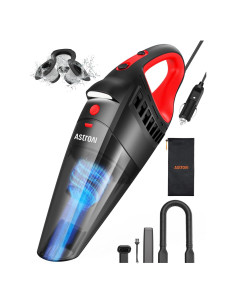 Aspiradora de Coche AstroAI 7500PA 12V Portátil Rojo