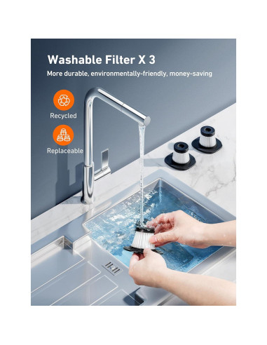 Aspiradora de Coche AstroAI 7500PA 12V Portátil Rojo